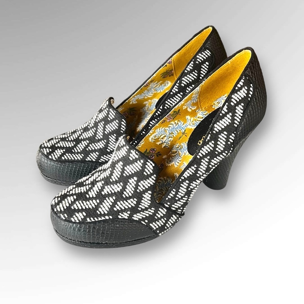 Ruby Shoo Kaylee Black & White Patterned Heels. - image 3